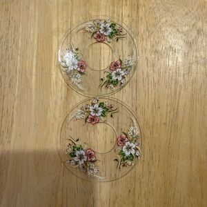 Floral Clear Coasters